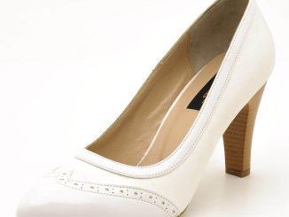 Stiletto Büyük Numara Topuklu Ayakkabı 1954 Beyaz
